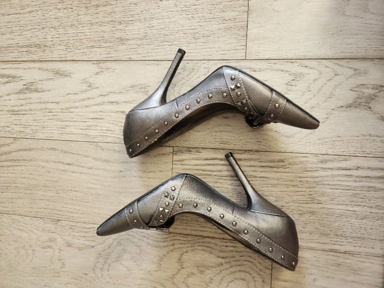Spring Silver Studded Heels - photo 2