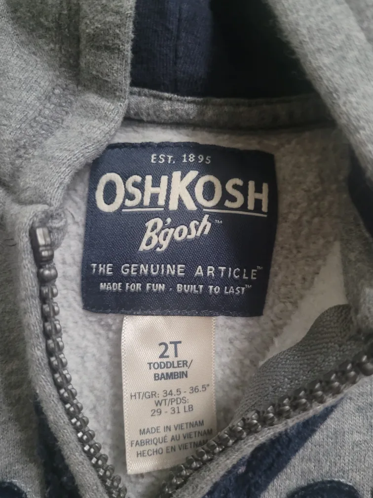 OshKosh B'gosh Toddler 2T Grey Sweatsuit and Pants image indicator(6)