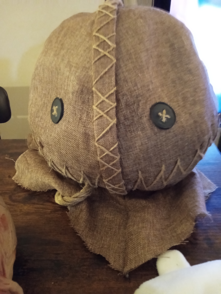 Sam's head "trick or treat"