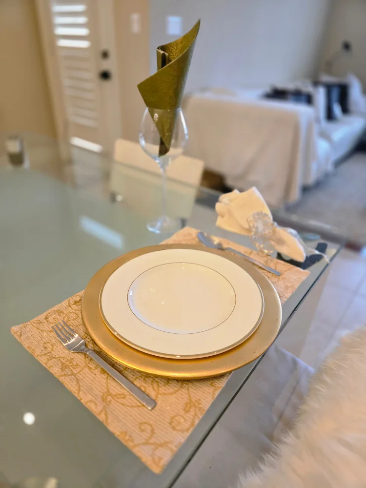 Gold Charger Plate~ Ceramic image indicator(6)