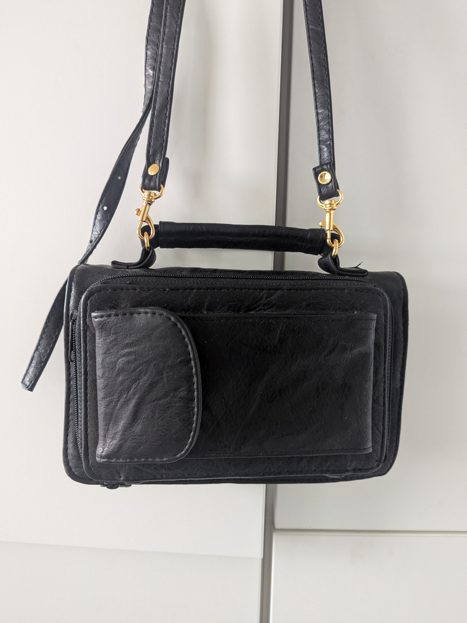 Black Leather Crossbody Bag - photo 4