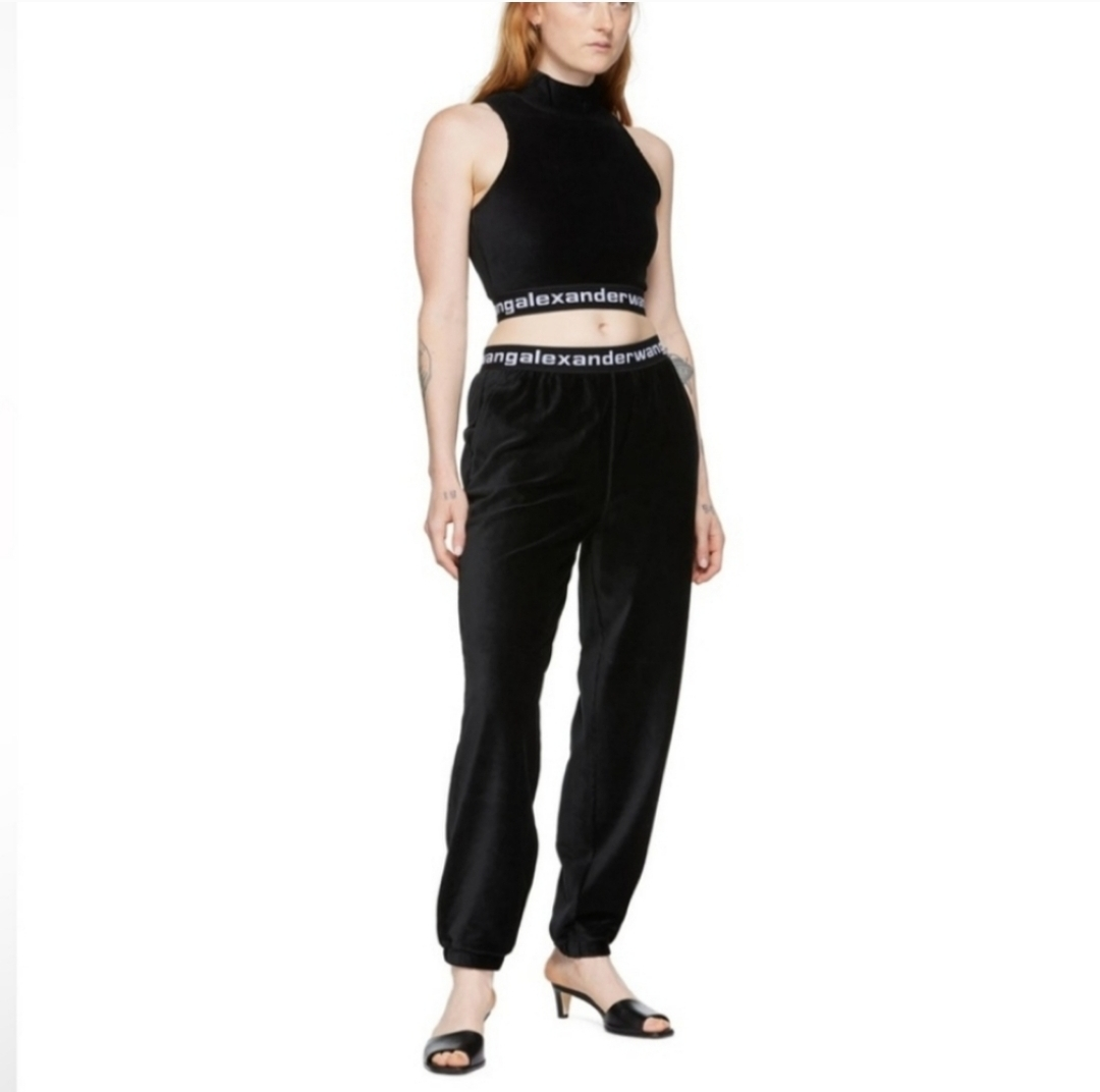 Alexander Wang Inspired Black Velvet Joggers #ThriftyPicks