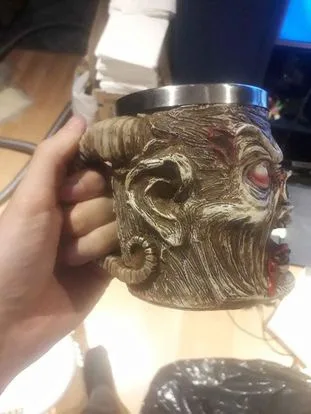 Creepy demon horror mug cup image indicator(8)