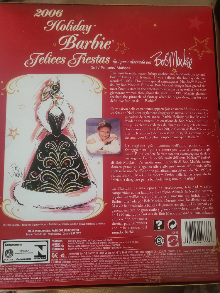 2006 Holiday Barbie Felices Fiestas by Bob Mackie - photo 3