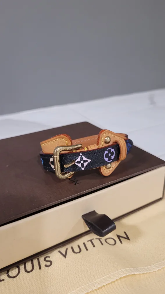 Authentic Louis Vuitton Black Multicolor Monogram Bracelet thumbnail