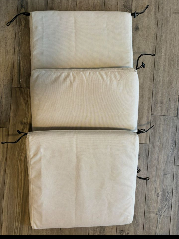 Set of 3 IKEA Chair Cushions