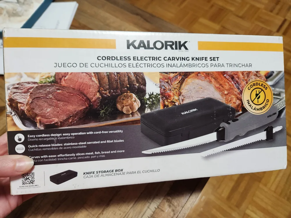 Kalorik Cordless Electric Carving Knife Set