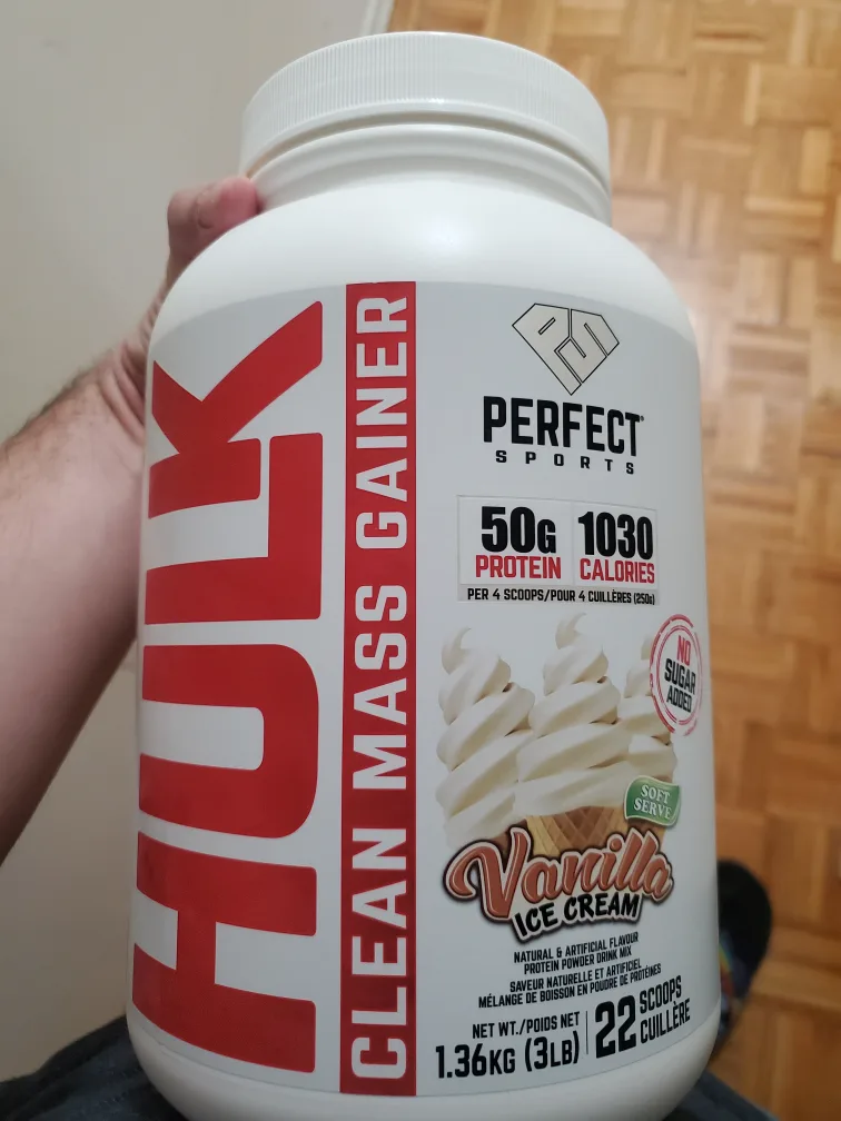 Perfect Sports Hulk Clean Mass Gainer Vanilla Ice Cream thumbnail