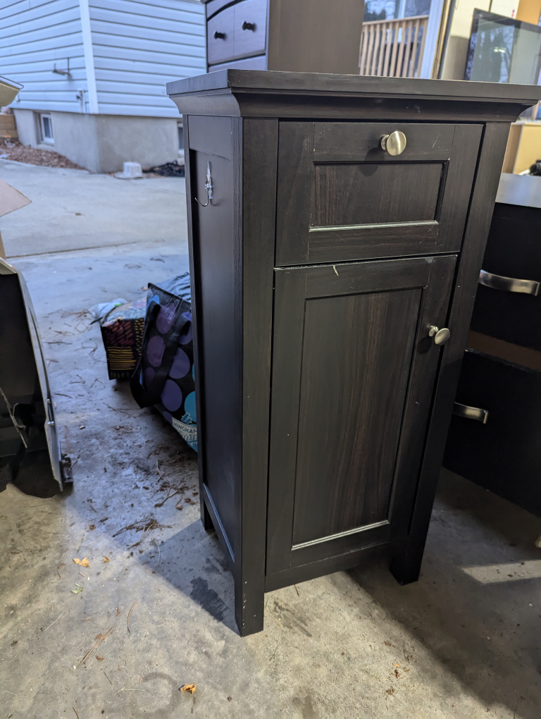 Black Entrance Cabinet or Small Nightstand - photo 2