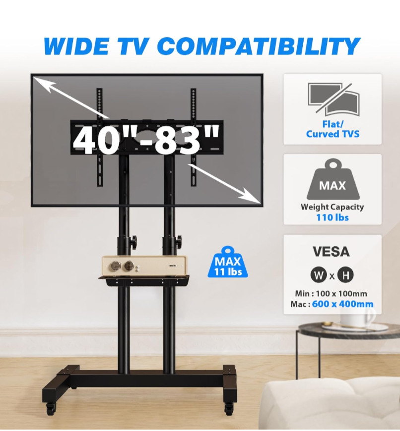 TV Stand with Shelf