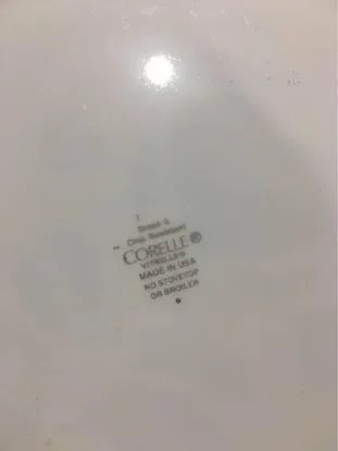 Corelle Dinner Plates - Blue Heart Pattern image indicator(3)