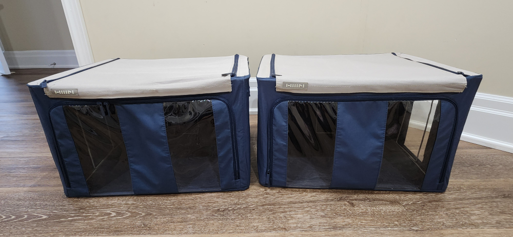 Set of 2  Foldable Storage Bins
