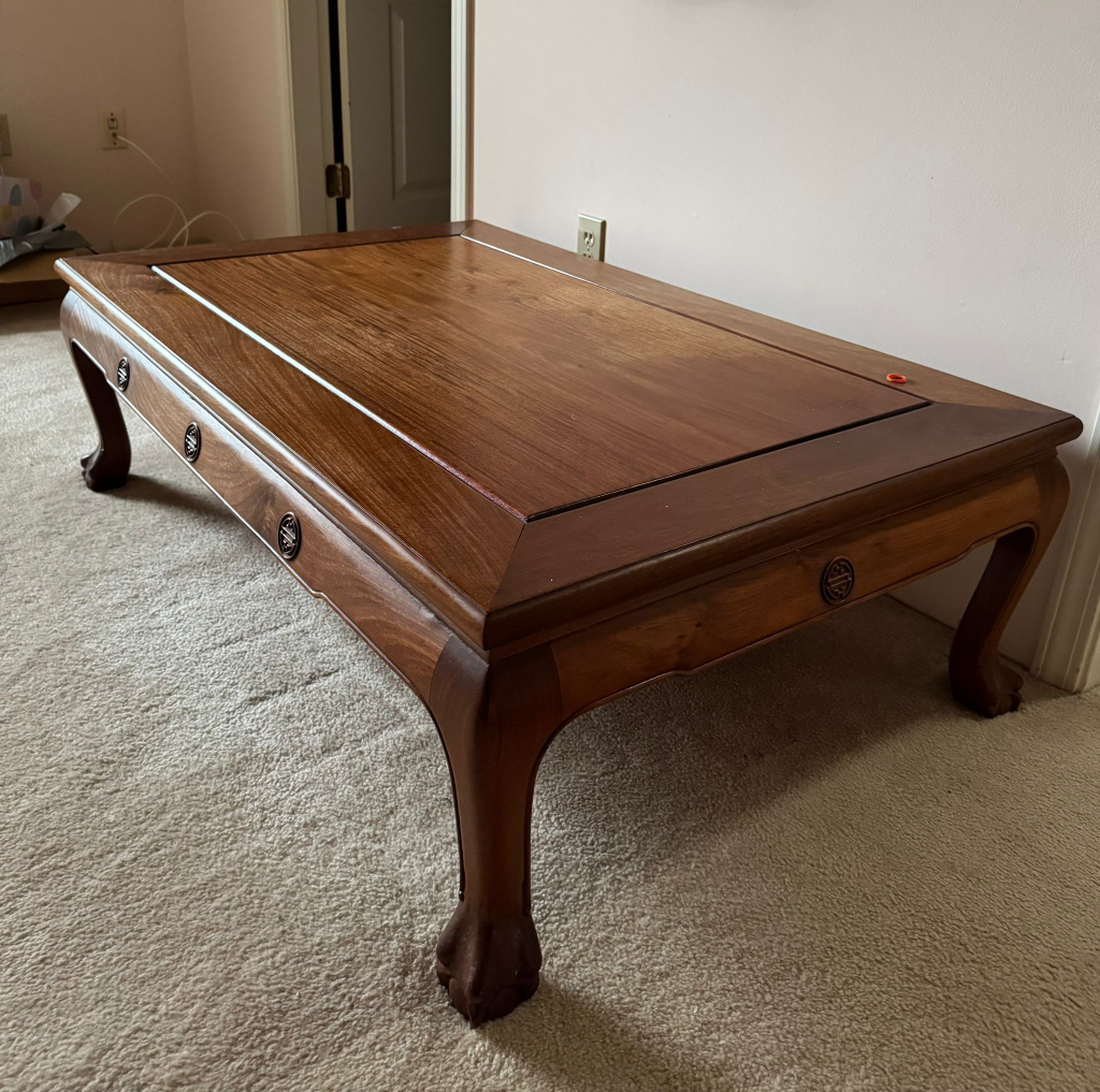 Large Solid Wood Coffee Table