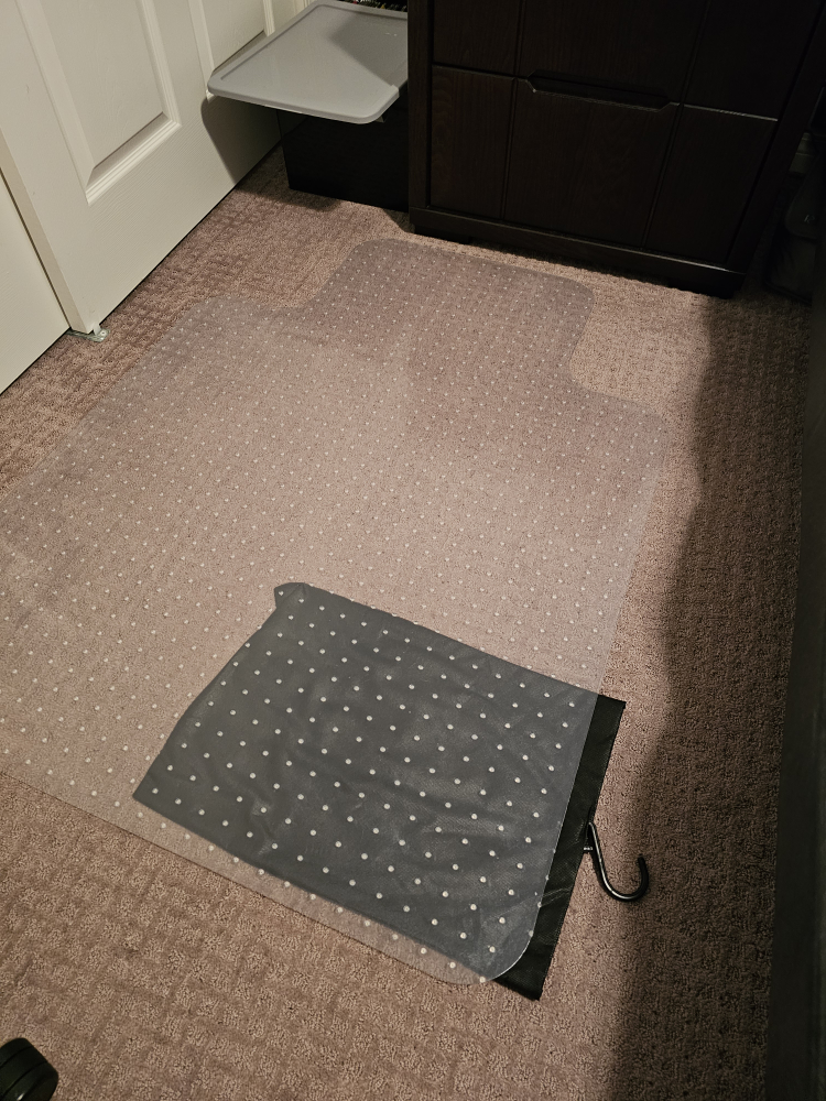 Large Clear Chair Mat with rug grippers