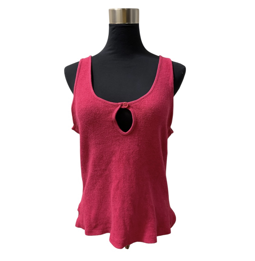 Vintage 80s Pink Sleeveless Terrycloth Tank Top