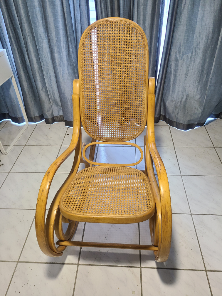 Vintage Cane Rocking Chair