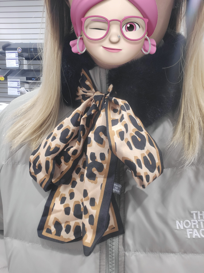 Faux Fur Neck Warmer with Scarf - photo 4