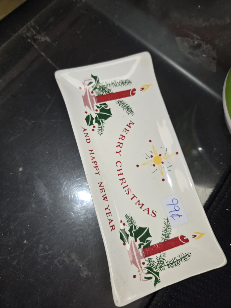 Vintage Christmas Serving Platter