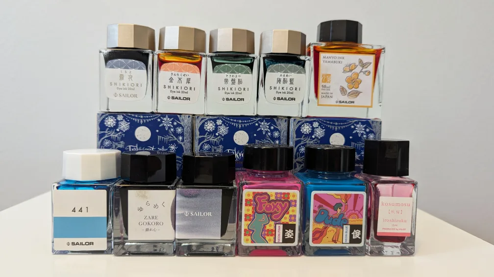 22 Bottles of Fountain Pen Ink (Some retired and LEs) image indicator(3)