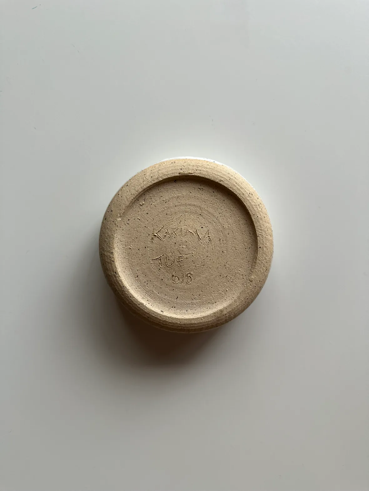 Local Handmade Tiny Shallow Ceramic Bowl (with hidden foot ring) image indicator(3)