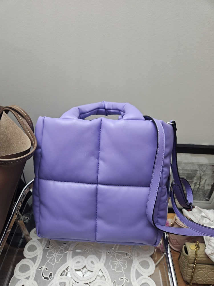 Purple Padded  Handbag - photo 2