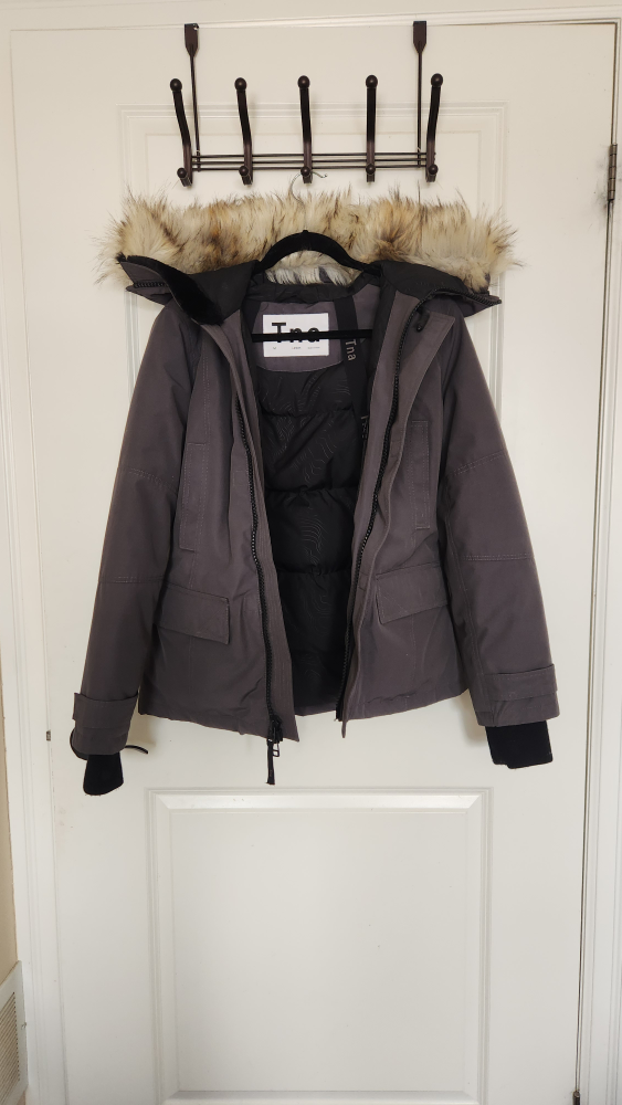Aritzia TNA Gunmetal Grey Larsen Parka