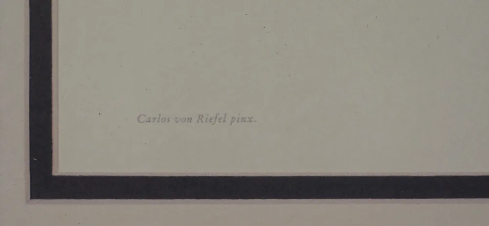 Rare Vintage Peach Print by Carlos Von Riefel image indicator(3)