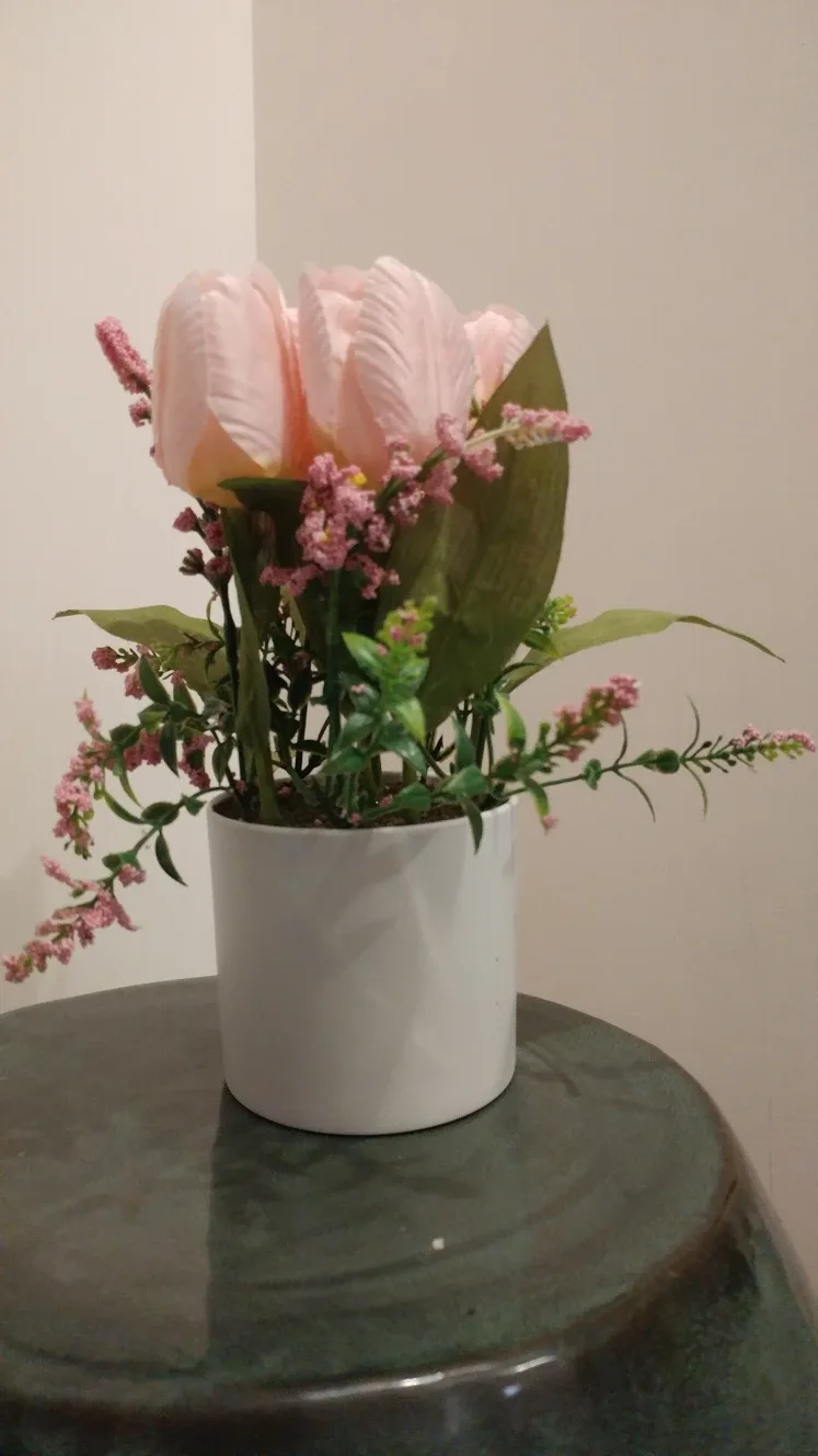 Pink Artificial Flower Arrangement image indicator(2)
