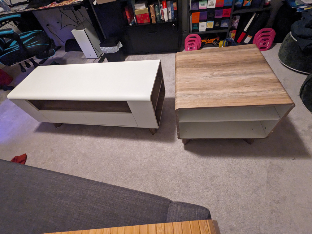 2 ITEMS -  TV Stand & End Table – Perfect Condition