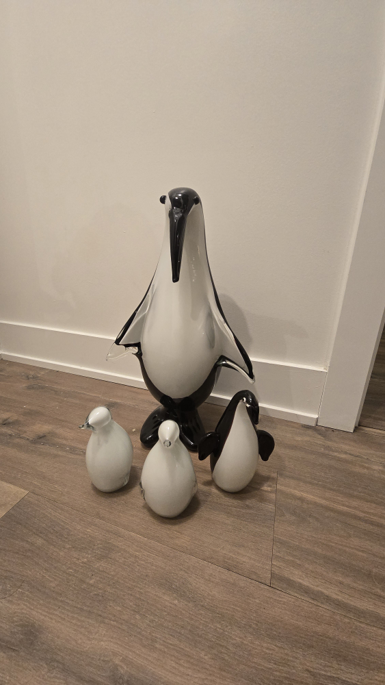 Glass Penguin Figurines #ThriftyPicks