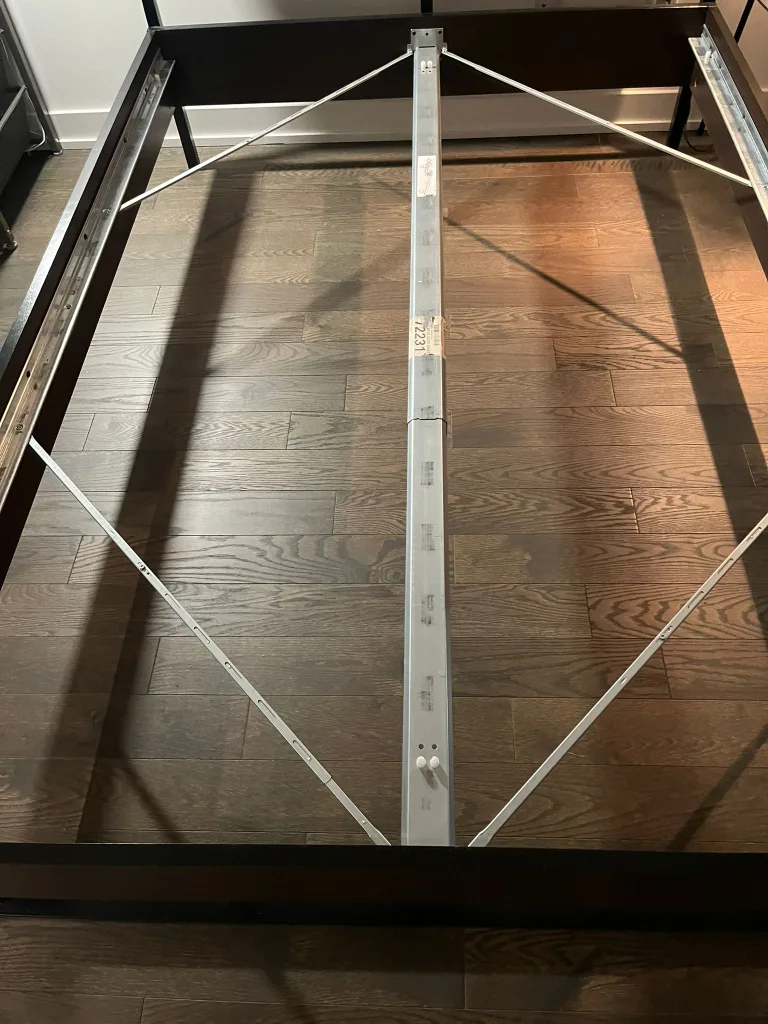 Full Size Bed Frame w/ slates and Mattress image indicator(3)