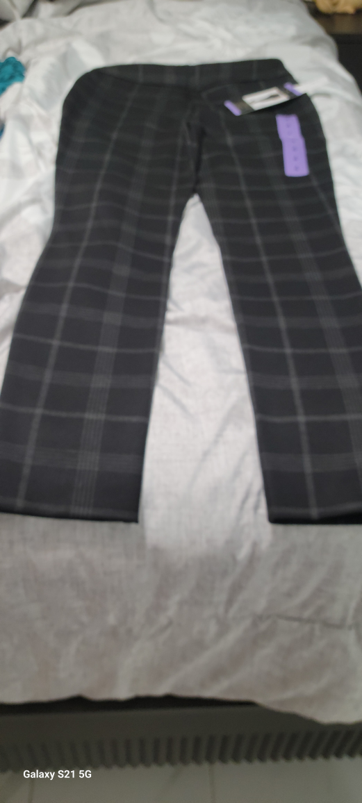 Black and Grey Plaid Pants - photo 2