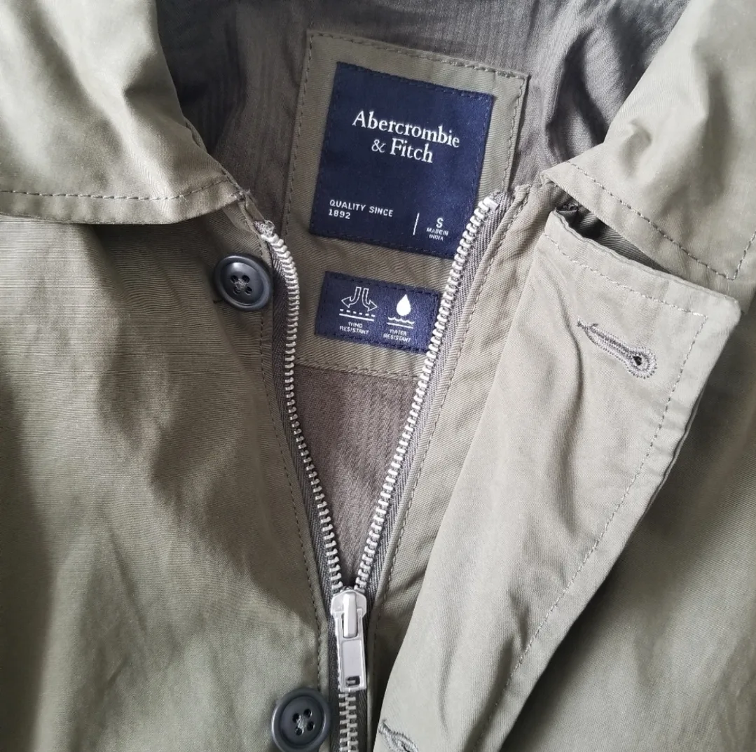 Abercrombie and Fitch Military Green Collar Jacket image indicator(3)