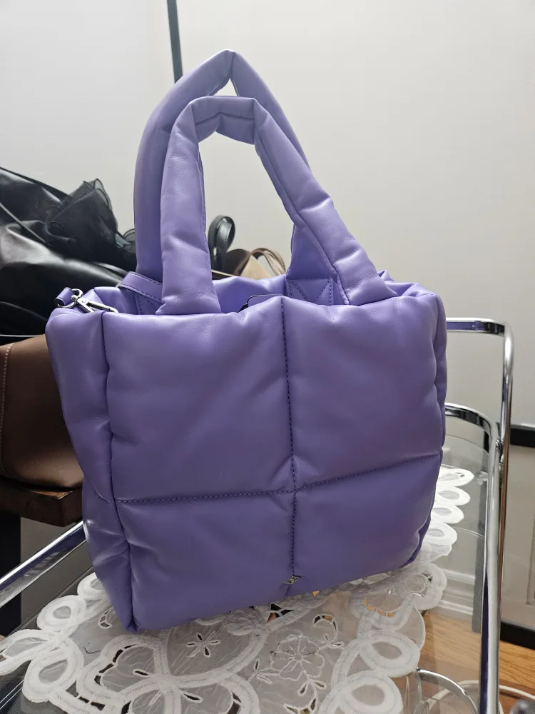 Purple Padded  Handbag thumbnail