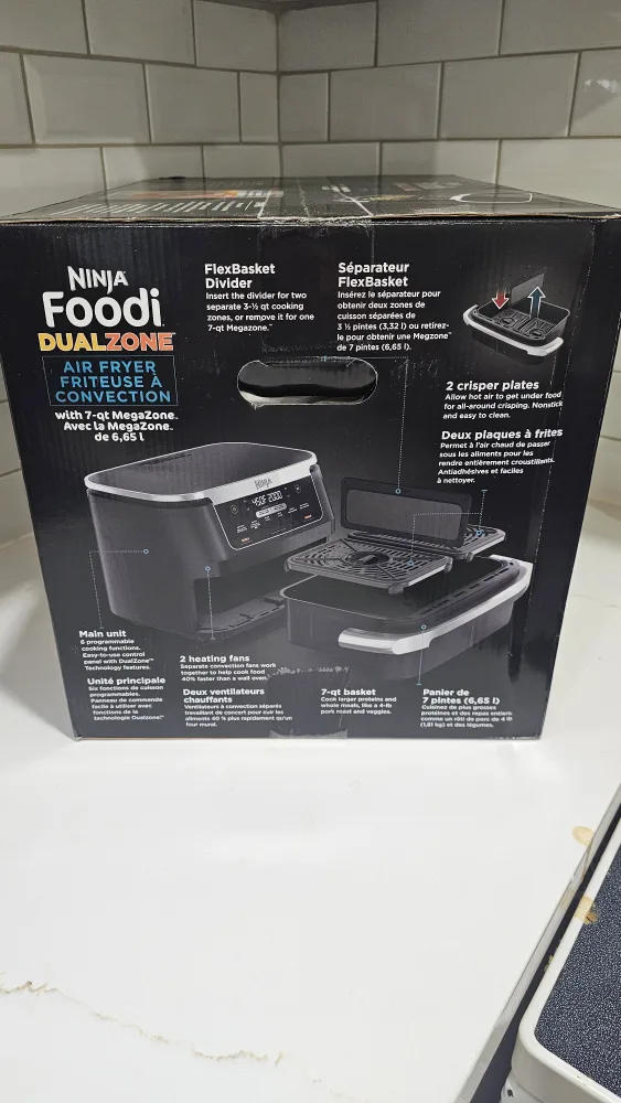 First Come, Brand New unopened Ninja Foodi Dual Zone Air Fryer image indicator(2)