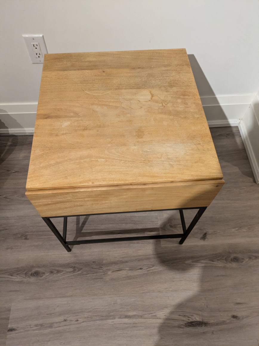 West Elm Industrial Grade Side table, Good condition - photo 4