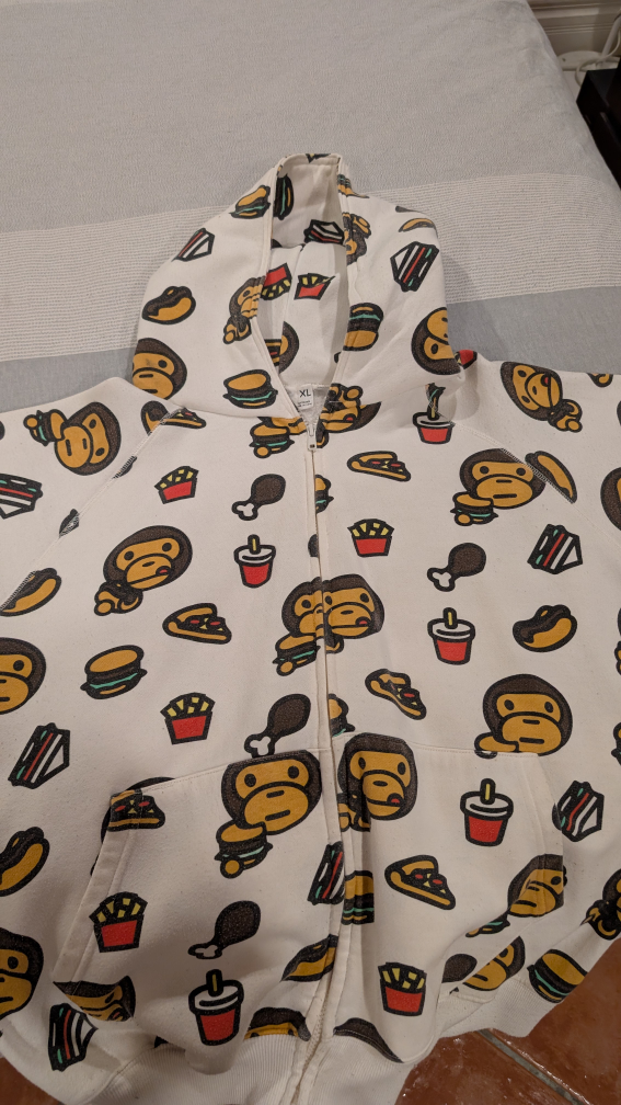 A Bathing Ape Bape Baby Milo Hoodie XL