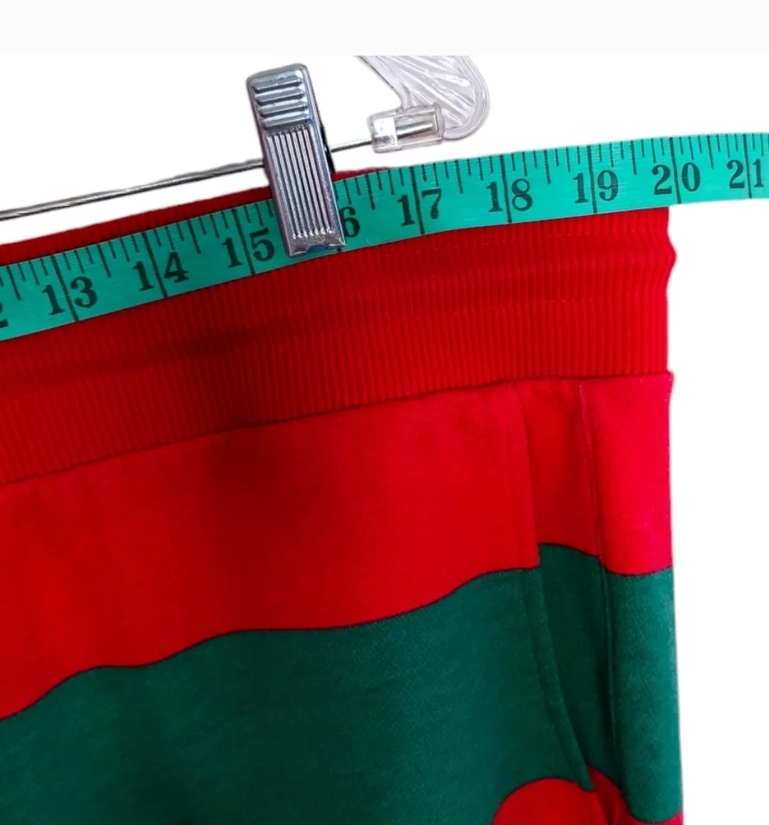 Red and Green Striped Santa Elf Joggers men's large image indicator(8)