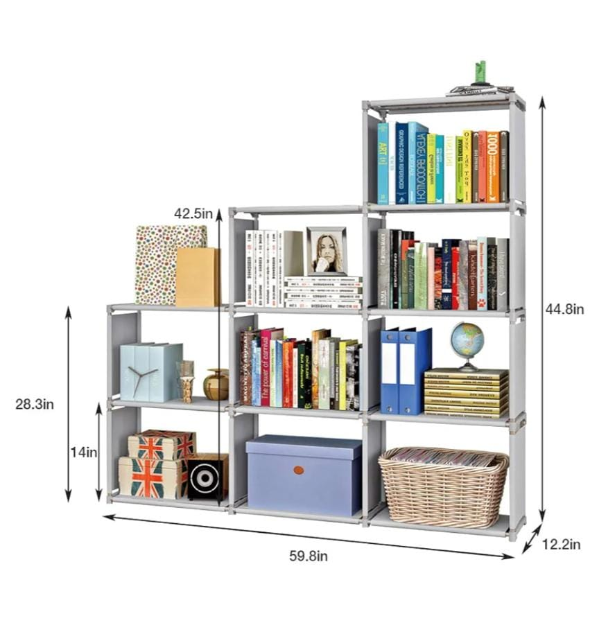 Grey Fabric Bookcase - photo 2