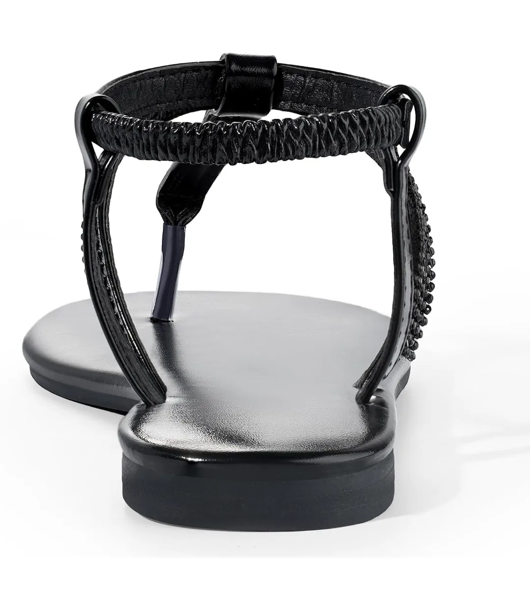 Harvest Land Women's Sparkly Gladiator T-Strap Sandals image indicator(3)