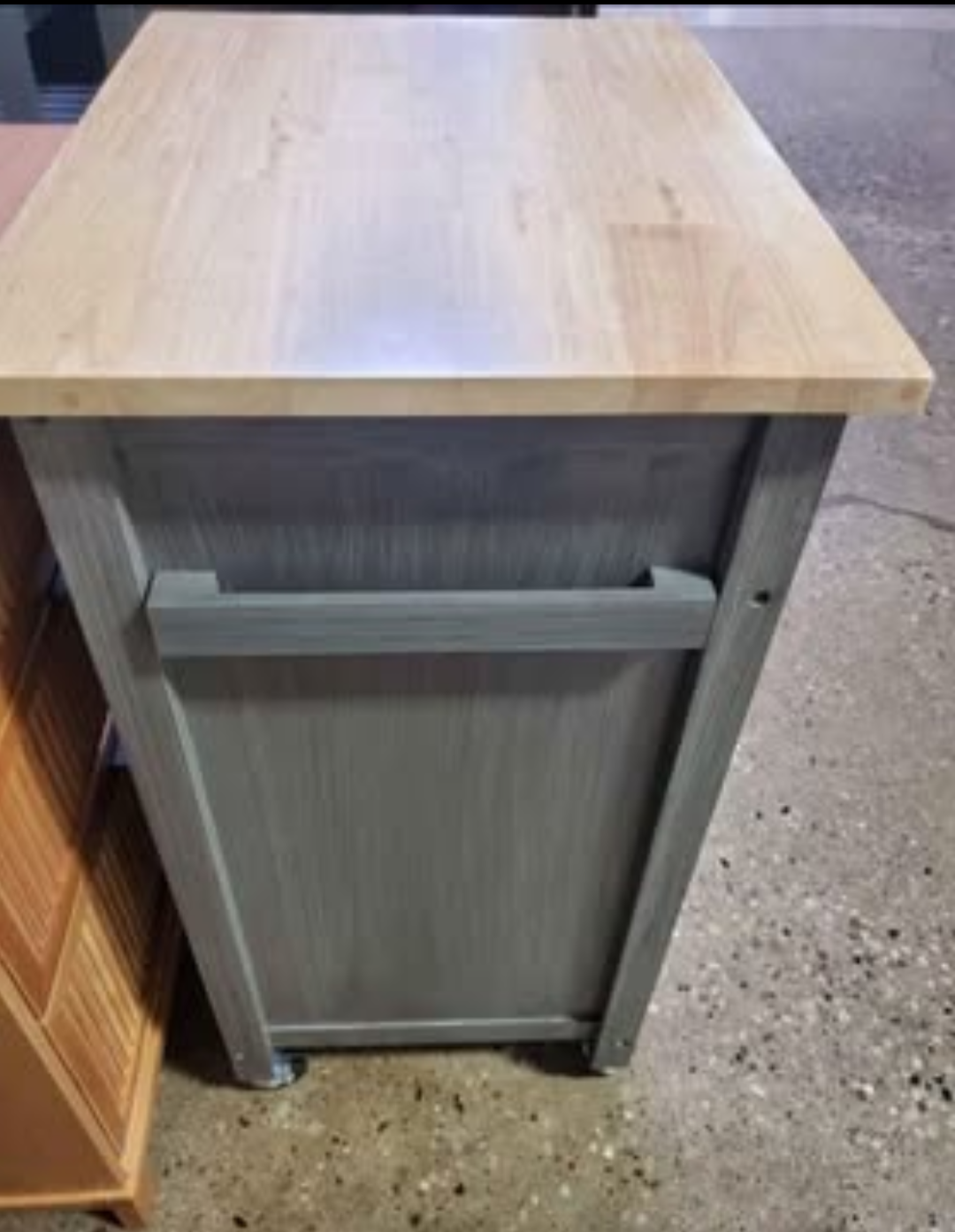 Kitchen Cart with Butcher Block Top - photo 3