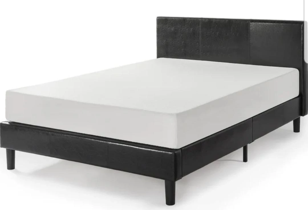 Upholstered Platform  Bedframe with headboard - photo 4