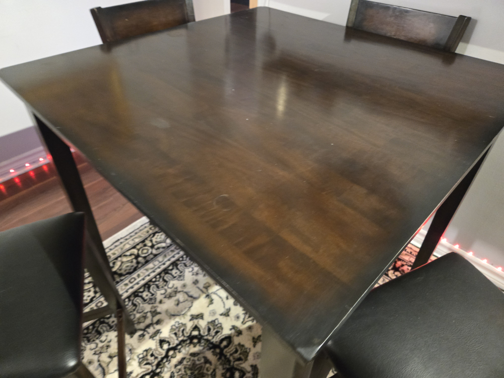 Pub style Dining table and stools - photo 4