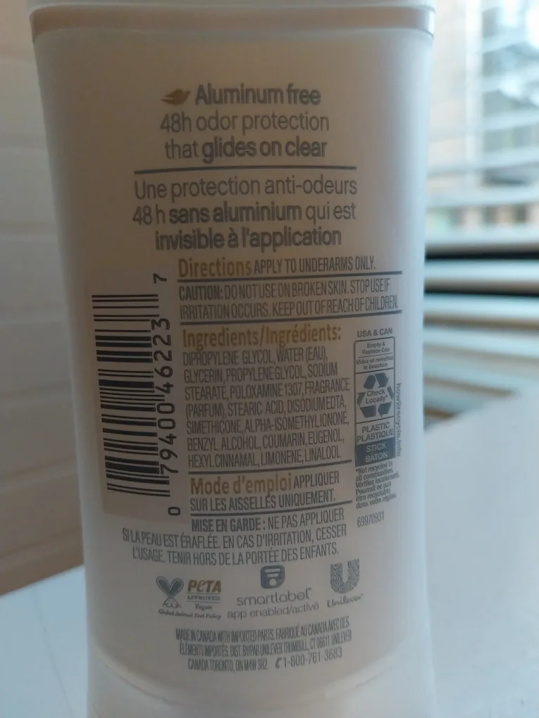 Dove 0% Aluminum Deodorant - Coconut & Pink Jasmine Scent image indicator(2)