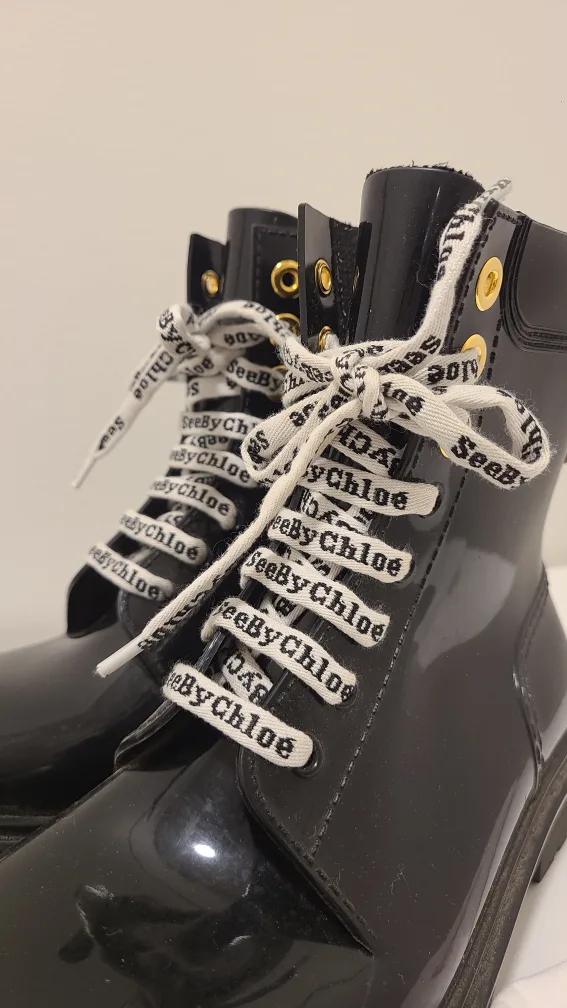 See by Chloe Black Rain Boots image indicator(2)