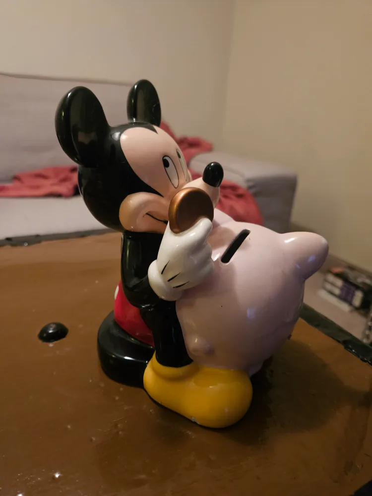 Vintage Mickey Mouse Piggy Bank image indicator(2)