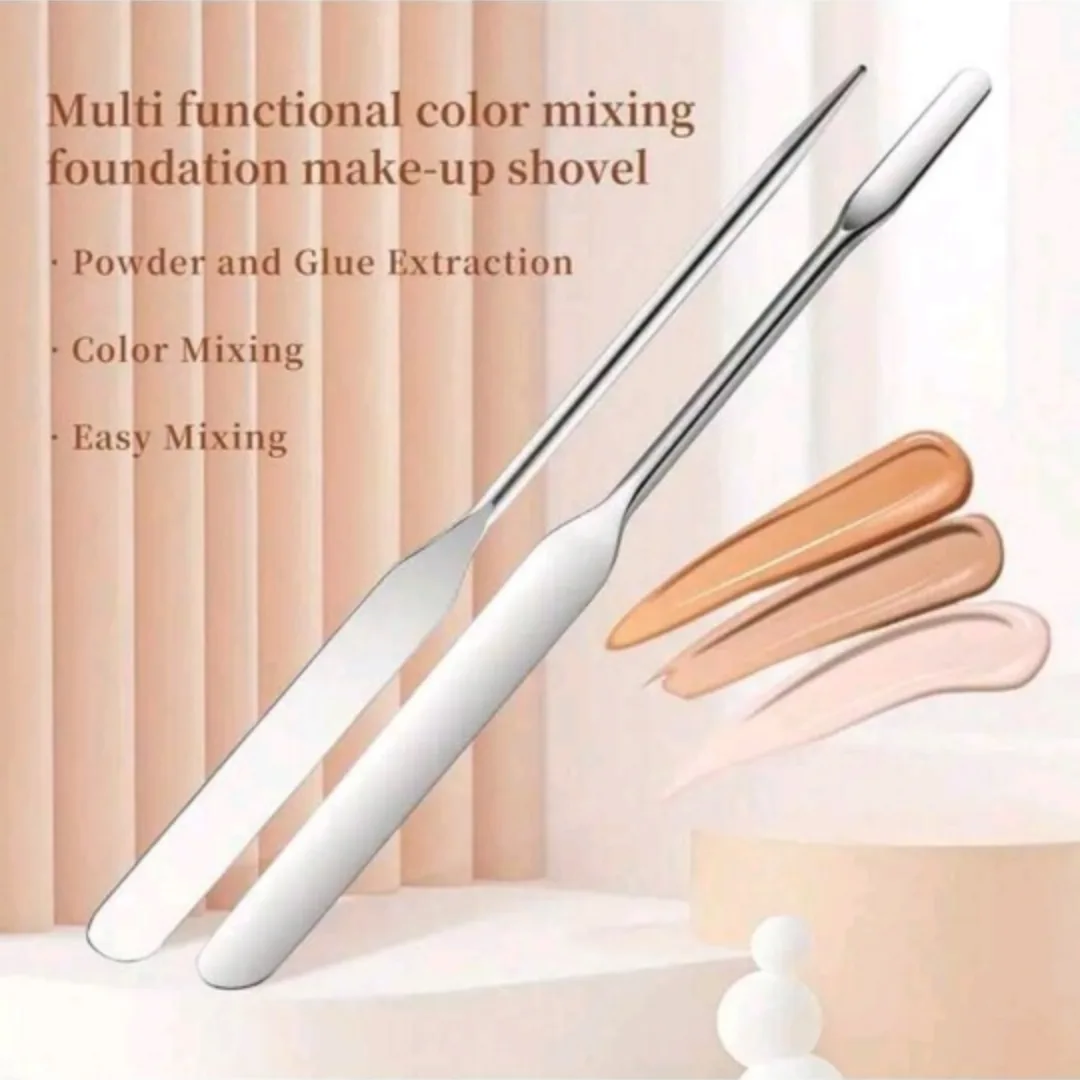 Korean Foundation Blending Makeup Spatula image indicator(4)