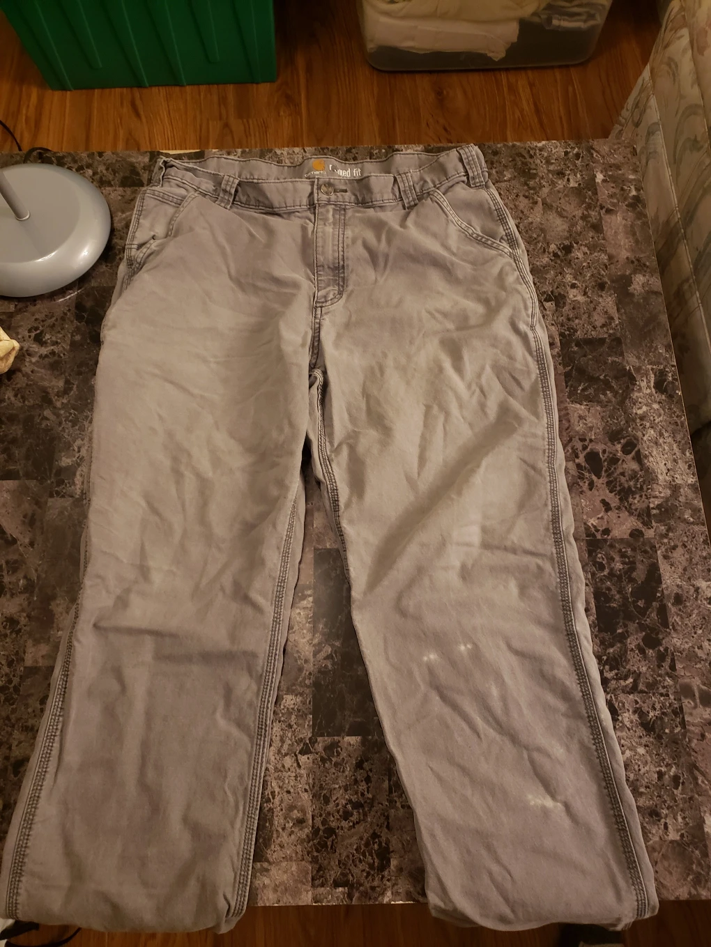 Carhartt Grey Work Pants 38x32 - photo 2