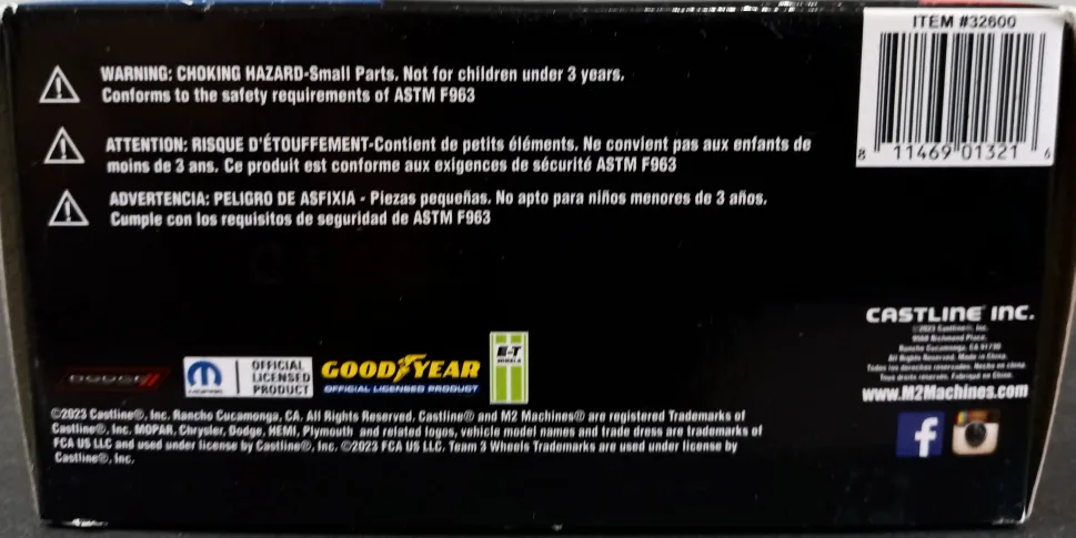 M2 Machines 1966 Dodge Charger HEMI Diecast Car (Brand New) image indicator(4)