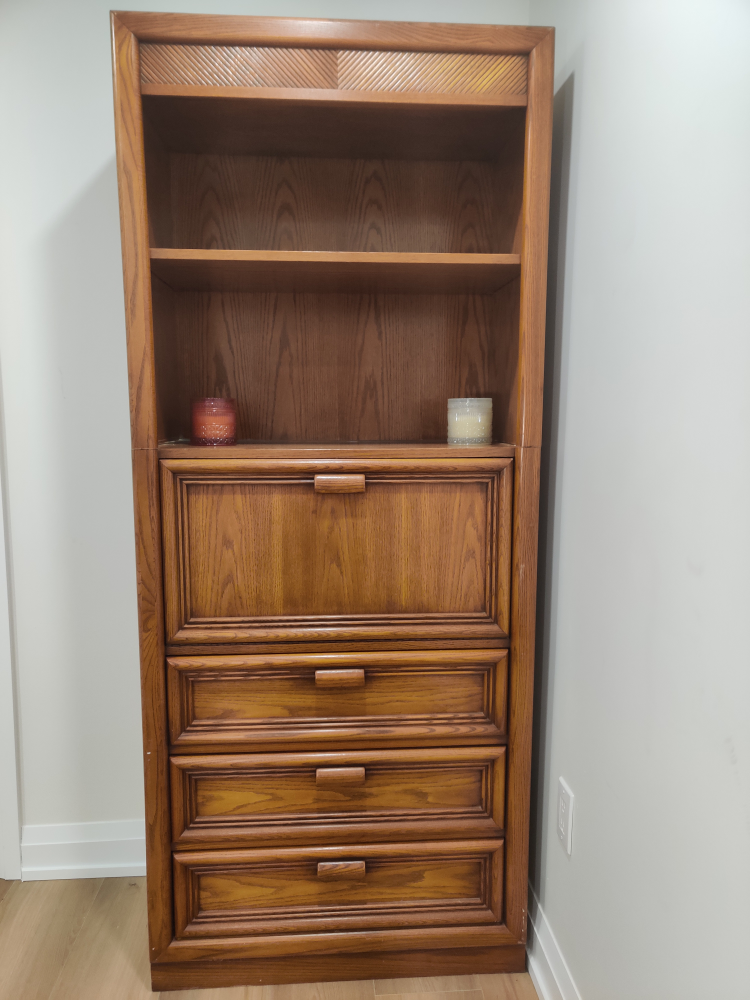 Vintage 2-piece Wooden Cabinet
